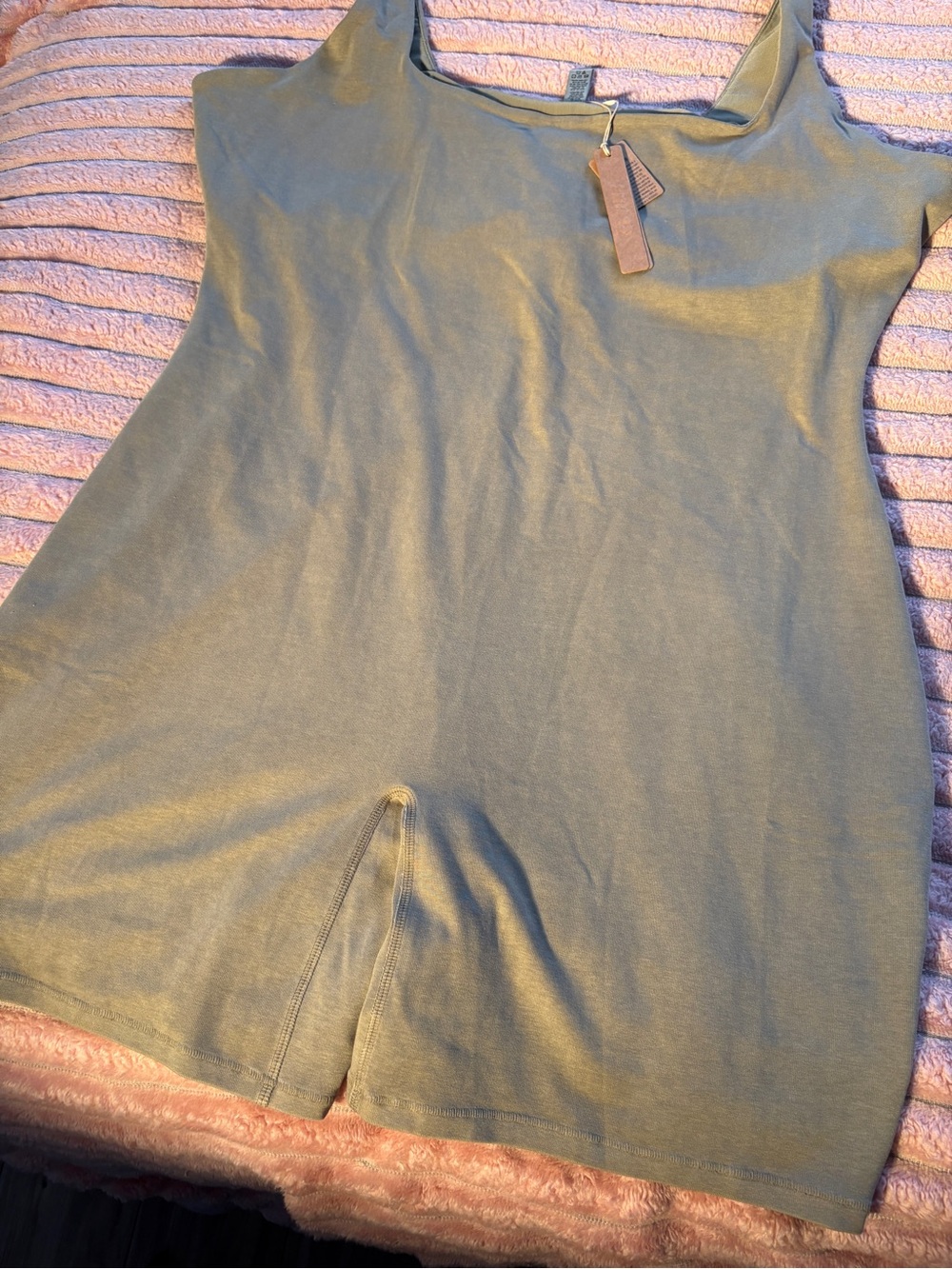 SKIMS Taupe Scoop Neck Women's Tank Onsie